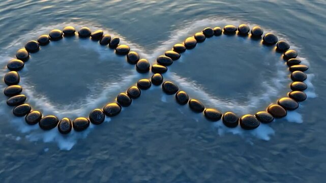 Video of an infinity sign.
