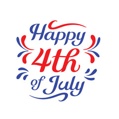 4th July Typography Vector Illustration and Calligraphy | Independence Day T-Shirt Design