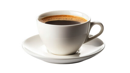 Aromatic Espresso in White Cup
