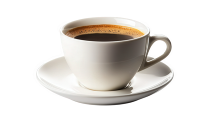 Aromatic Espresso in White Cup