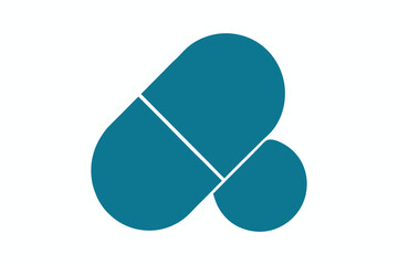 Medical capsule icon Vector illustration