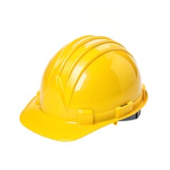 Fototapeta premium Yellow helmet isolated on transparent background