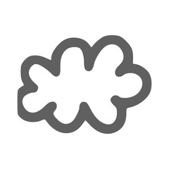 Obraz premium cloud doodle icon