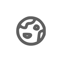 earth doodle icon