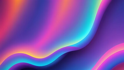 Vibrant abstract background with flowing, iridescent waves of purple, pink, blue and teal. Perfect for website banners, presentations, or digital art.