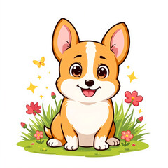 a cute cordi dog