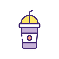 Cold Drink icon vector