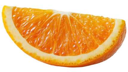 slice of orange on transparent background
