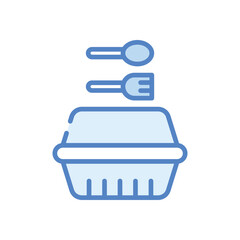 Food Container icon vector