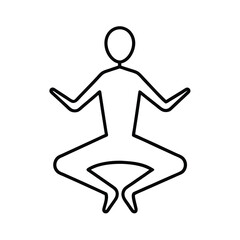 yoga man silhouette
