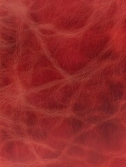 Obraz premium Vibrant red leather texture with a smooth delicate pattern