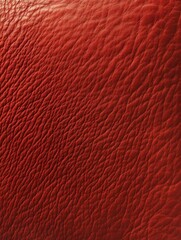 Fototapeta premium Smooth red leather texture with intricate patterns