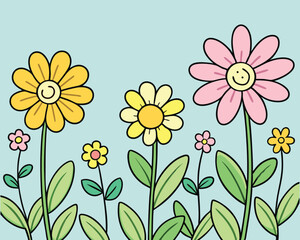 flower background vector illustration
