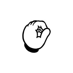 Finger gesture icon