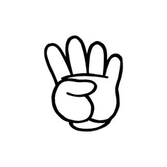 Finger gesture icon
