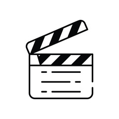 Filmmaking vector icon stock illustration