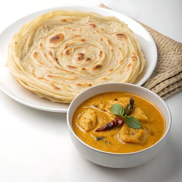 Malabar Parotta with Curry