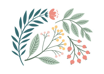 green leaves vector illustration