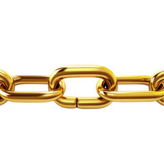 Obraz premium Golden Chain Links Interconnected Strength Security Wealth,