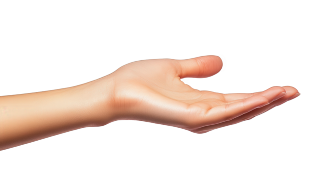 Open Hand Gesture Showing Generosity