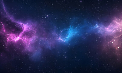 Fototapeta premium Vast cosmic nebula with vibrant colors swirling in space, showcasing stars and celestial beauty