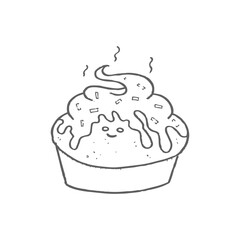 Poopy character icon. weird character icon