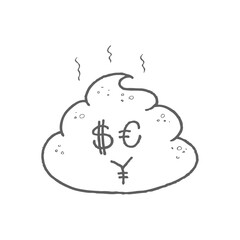 Poopy character icon. weird character icon