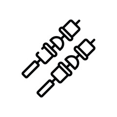 Skewer  icon vector