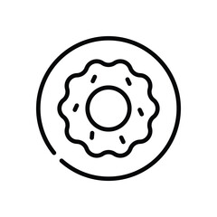 Donut  icon vector