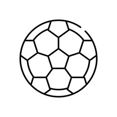 Fototapeta premium Football vector icon stock illustration