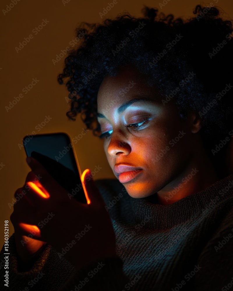 Poster Digital Privacy Revolution Inclusive Cybersecurity Visualization of Biometric Authentication for Empowered Millennial Professionals in Warm Evening Tech Environments