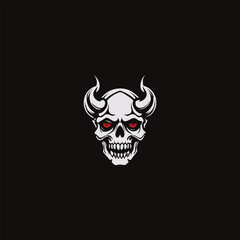Shining Demon Skull Logo