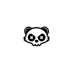 Panda Skull Logo