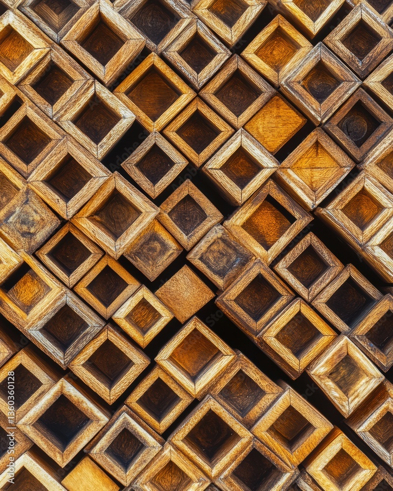 Aufkleber Geometric Storytelling Sustainable Memory Tokens in Golden Precision - Innovative Design Archiving for Digital Transformation Strategies