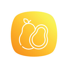 Pear  icon vector
