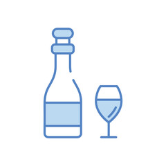Wine vector icon stock illustration