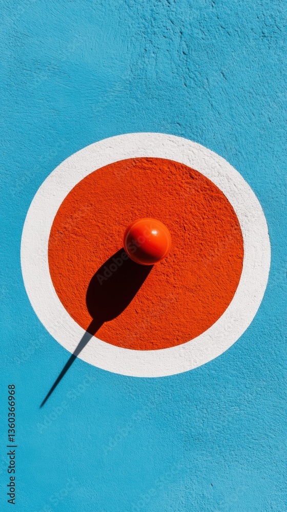 Aufkleber precision targeting minimalist visual bold sports betting analytics concept with vibrant geometric d