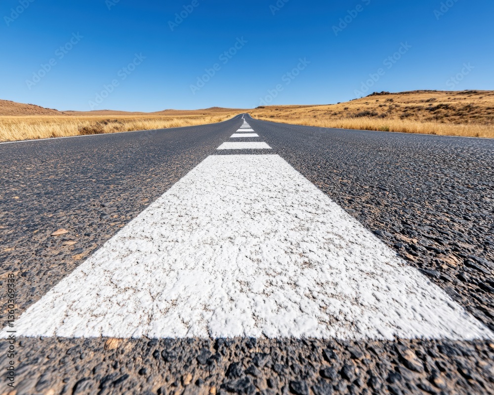 Poster Minimalist Journey Mapping Purpose-Driven Highway Metaphor for Business Strategy, Leadership Development and Personal Growth Visualization
