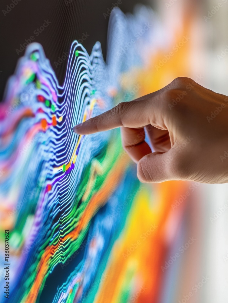 Poster Digital Transformation Insights Immersive Data Visualization for Gen Z Analytics Professionals - Interactive Performance Metrics and AI-Driven Strategic Planning