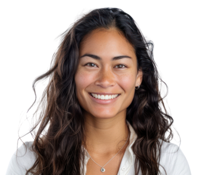 PNG Smiling with clean teeth woman portrait happy.