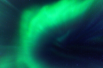 Equinox Aurora and Northern light on the sky, heavenly aurora borealis in green, purple and red...