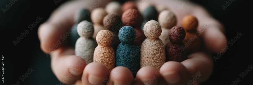 Aufkleber universal day of culture inclusive global unity through tactile miniature diversity - empathetic soc