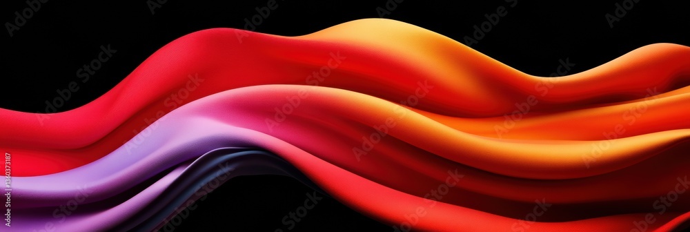 Poster fluid spectrum immersive digital wave design for next-gen branding, tech visualization, and emotiona