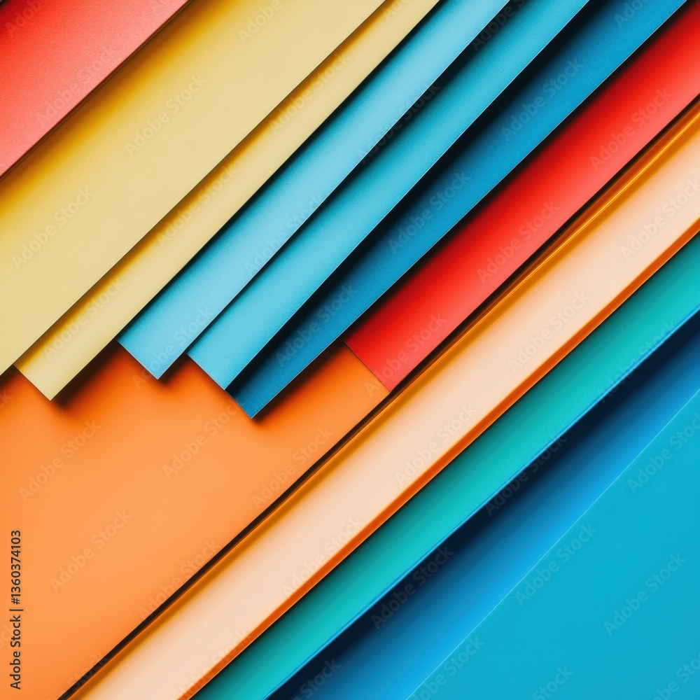 Fototapete dynamic tax season color block design vibrant geometric workflow optimization for modern business pr