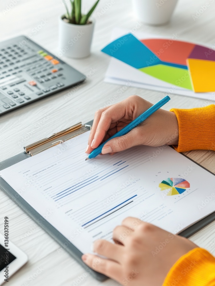 Poster minimalist gen z business intelligence colorful data visualization and strategic planning for digita