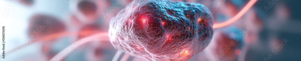 Poster next-gen medical visualization ai-enhanced cellular diagnostic imagery revealing microscopic health 