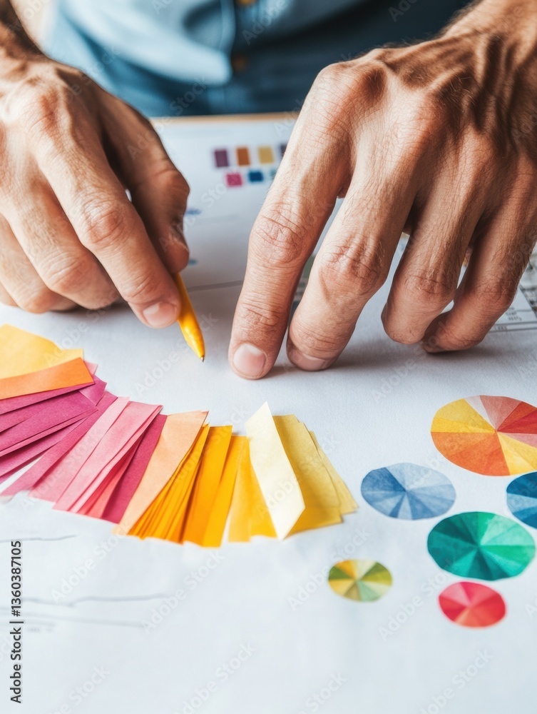 Poster Agile Design Thinking Collaborative Color Strategy Visualization for Data-Driven Innovation in Creative Professional Workflow Optimization