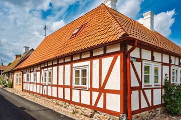 Ahus Street Scene White House Corner