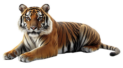 Obraz premium Majestic Bengal Tiger in Studio Setting