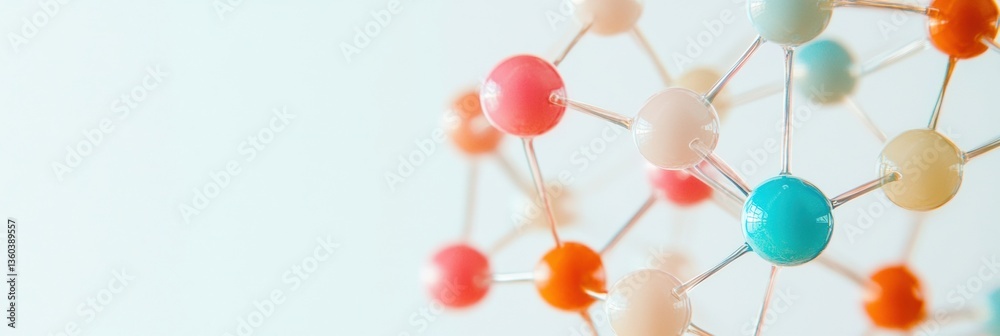 Poster quantum connectivity visualization pastel molecular network illustrating global digital transformati